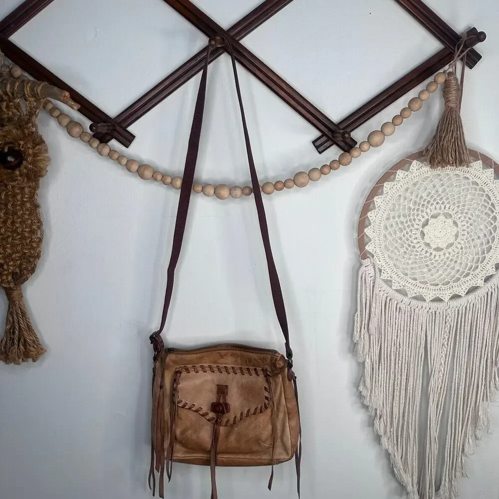 Lucky Brand Chimayo Leather Shoulder Fringe Bag